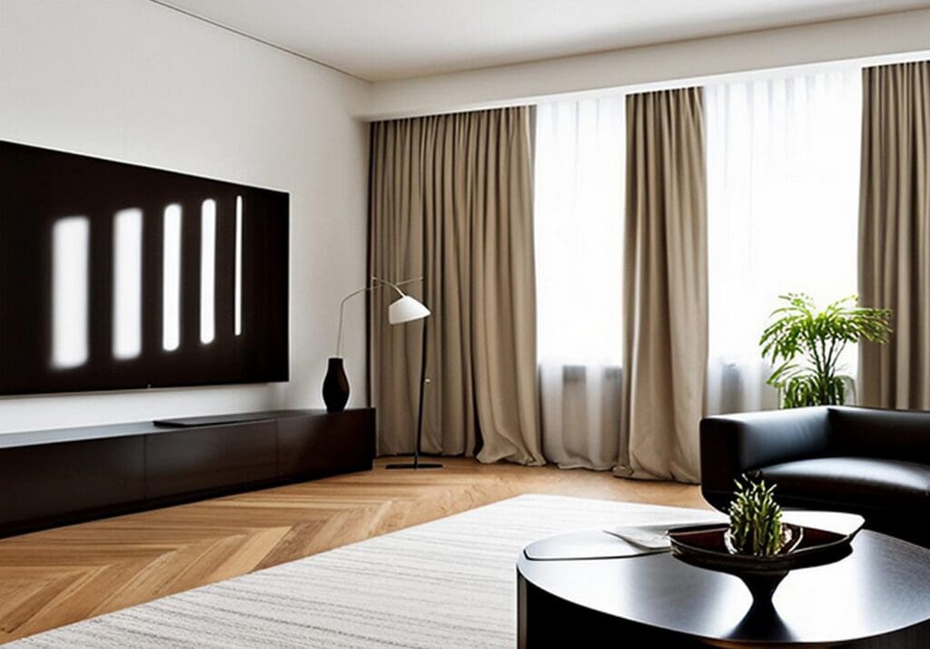 Beige curtain design for your living room interiors - Asian Pain
