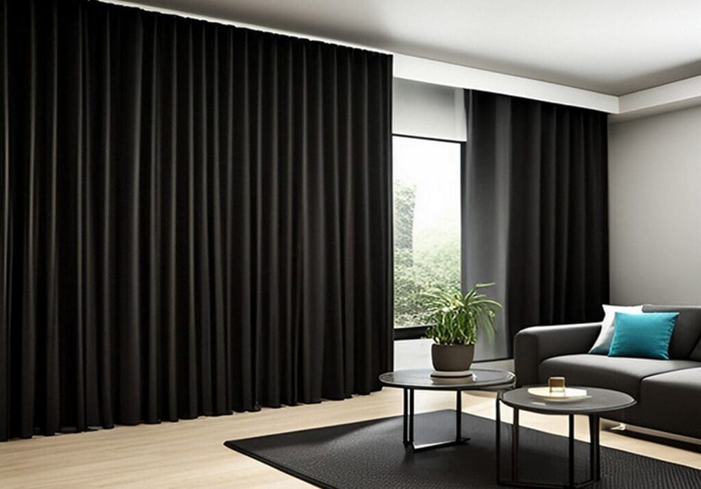 Blackout curtain design for your living room interiors - Asian P
