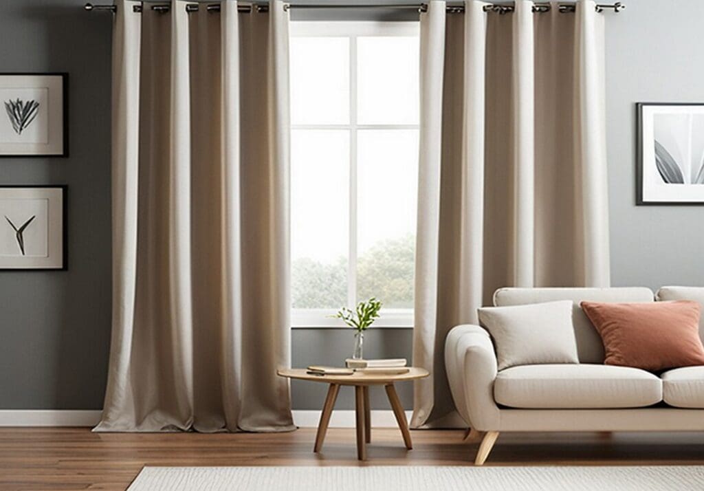 Elegant curtain design for your living room design - Asian Paint